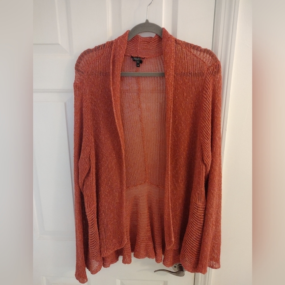 Eileen Fisher Linen Cardigan - Picture 1 of 4